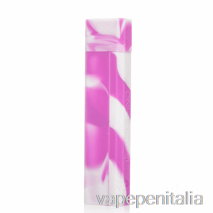 Scatola Vape Mod Bianco Rinoceronte Silicone Dab Out [quarzo] Viola Bianco (bagliore UV)